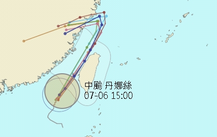 丹娜絲升級中颱「閃中央山脈」直衝台灣？專家急曝影響「若1情況」超罕見