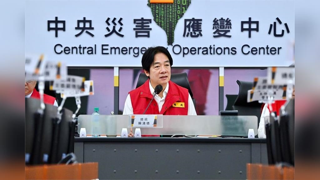 LIVE／丹娜絲來勢洶洶　賴清德、卓榮泰15時視察災變中心