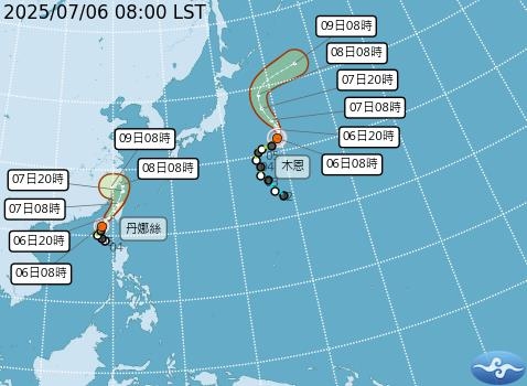 丹娜絲持續長胖「逼近中颱標準」了!林嘉愷曝對台「影響最大」時間點