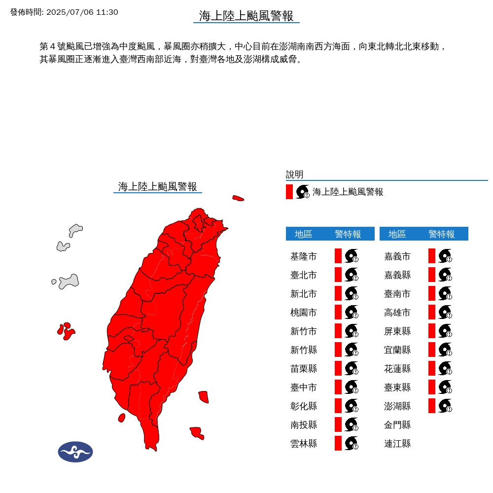 快新聞/丹娜絲升中颱! 粉專曝若走「這路徑」:史上首見、影響西部劇烈