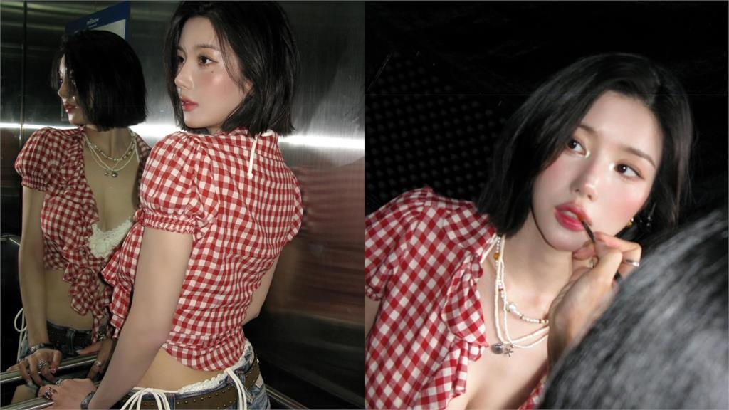 南韓水彈女神「懸吊重物」險掉出！跪地起身「白嫩麻糬寫大U」掀暴動：好熱