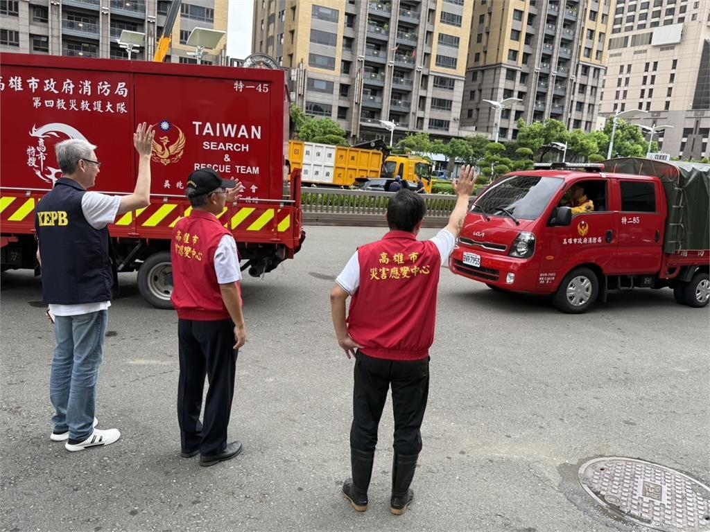 快新聞／丹娜絲重創嘉義　高市府派98人、各式機具支援救災