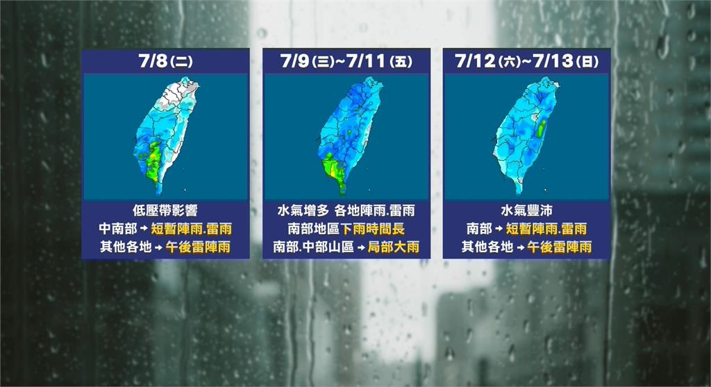 颱風走了「還有大雨彈」連炸3天!僅2地區短暫放晴「全台濕透透」時間曝