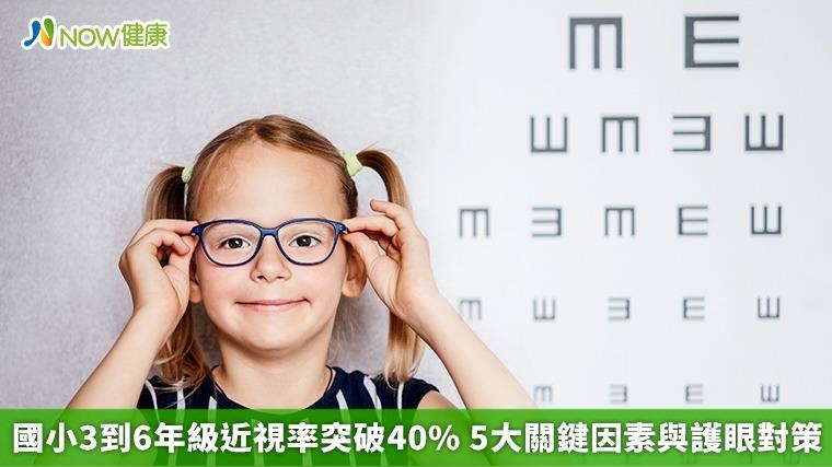 國小3到6年級近視率突破40%  5大關鍵因素與護眼對策