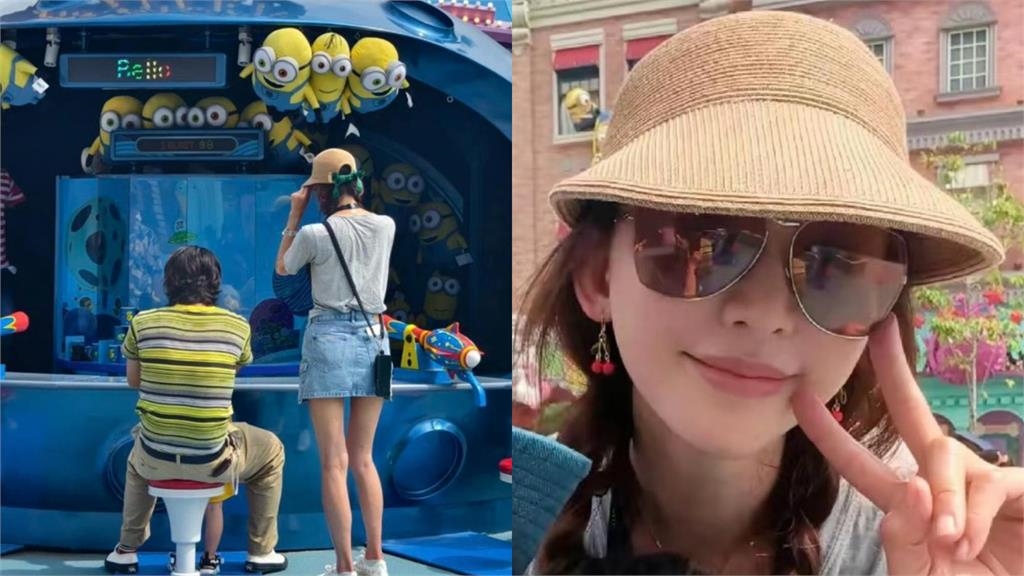 林志玲「逆齡少女感」打扮現身環球影城…帶3歲兒爽玩樂園「溫馨互動」網狂讚!