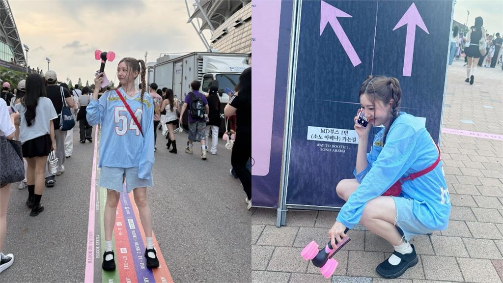 郭雪芙「盛裝朝聖BLACKPINK」風格大鬼轉！0偽裝四處狂拍…網驚：沒人認出？