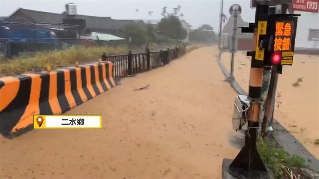 雷雨彈襲擊彰化！台鐵集集線「二水-源泉」鐵軌淹水一度停駛