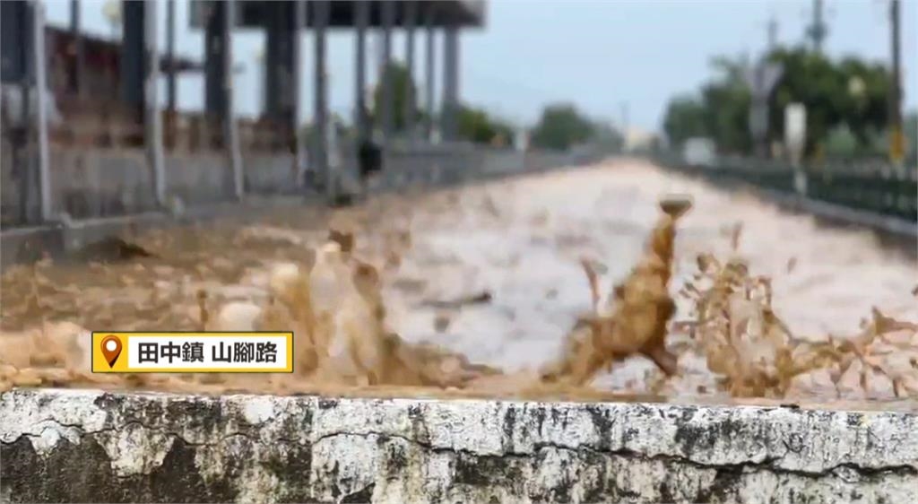 雷雨彈襲擊彰化!台鐵集集線「二水-源泉」鐵軌淹水一度停駛