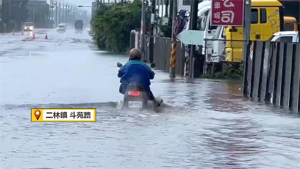 雷雨彈襲擊彰化!台鐵集集線「二水-源泉」鐵軌淹水一度停駛