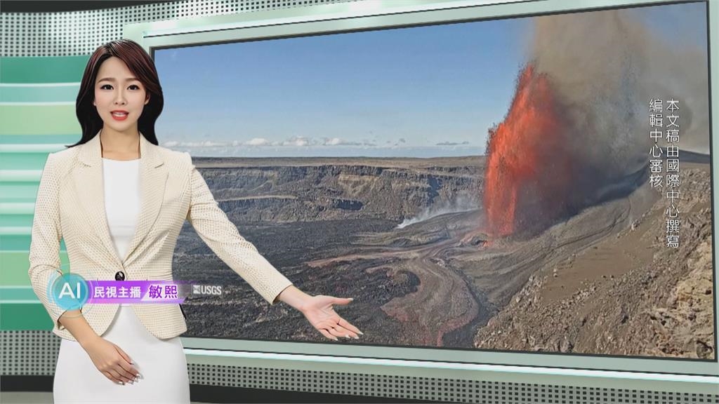 敏熙報氣象／全球最活躍火山之一 夏威夷幾勞亞火山再度噴發