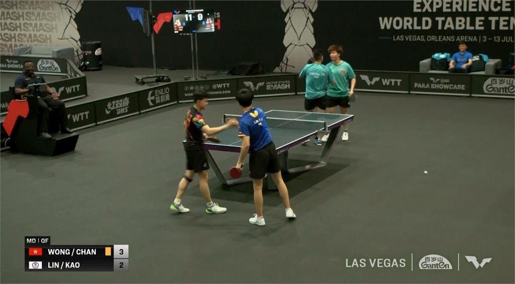 WTT大滿貫(影)/小林同學辛苦了!林昀儒一日三戰 單打橫掃中國新秀晉八強