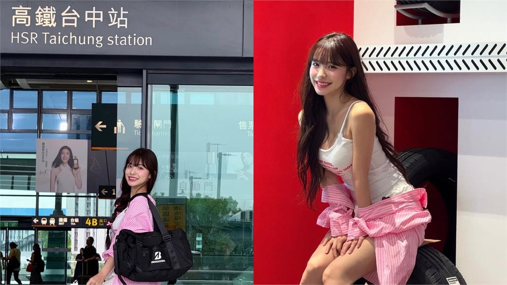 台中修車廠「超兇嫩模」彎腰扶輪胎!下秒被認出「本尊真身」狂吸8萬網朝聖