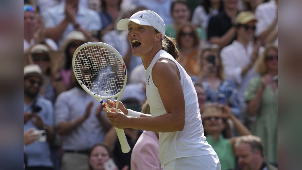溫布頓網球女單決戰　波蘭斯威雅蒂力退美國對手奪冠