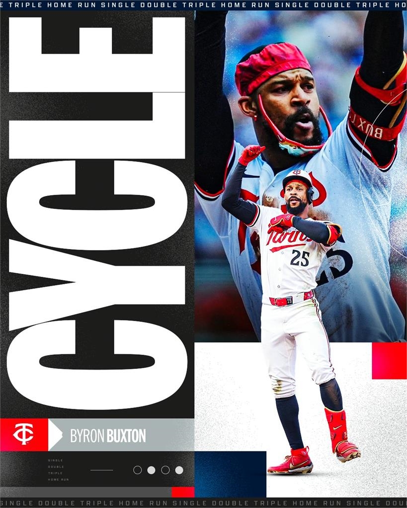 MLB(影)／「黑鱒魚」搖頭娃娃日打擊大爆發！巴克斯頓生涯首度完全打擊