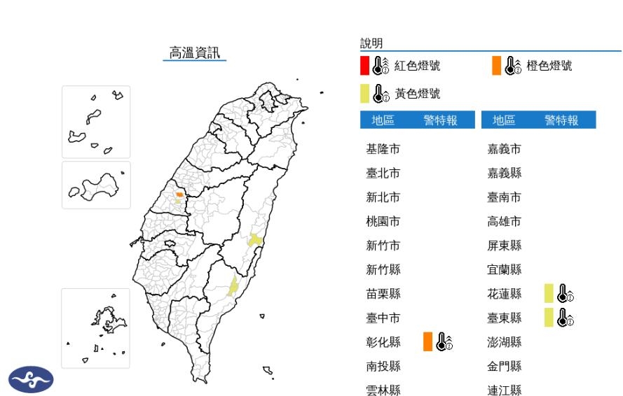 快新聞/多補充水份!3縣市亮高溫燈號 「這1地」狂飆36度