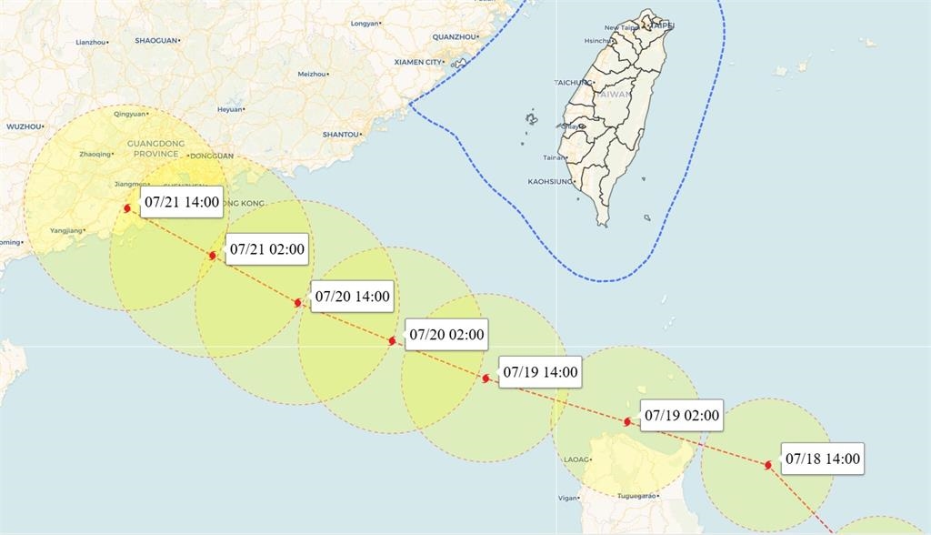 準颱「薇帕」大環流鬼轉路徑南修!這期間「整片紫紅炸豪雨」開轟半台灣