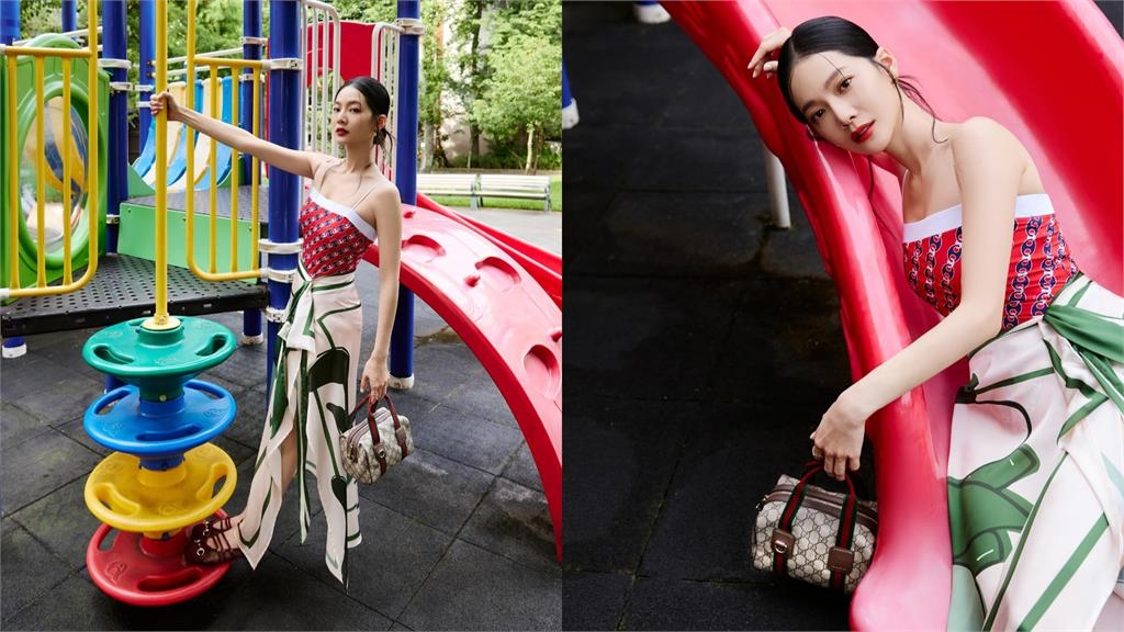 「公園泳裝妹子」竟是曾之喬!下身高開衩超透視「麻辣QQ蛋」全被看