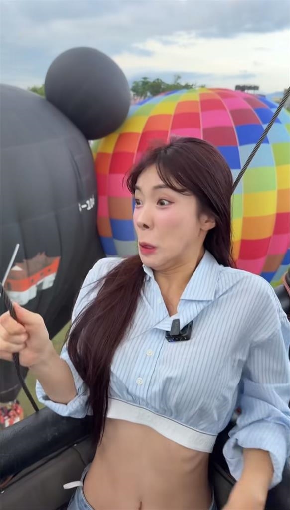 李多慧台東爽搭熱氣球!起飛後「表情管理出事」網笑歪:醜的好可愛