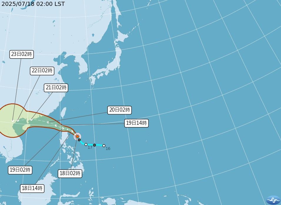 輕颱薇帕「路徑向北調」逼近海警範圍!專家曝「3熱區」警示:降雨非常顯著