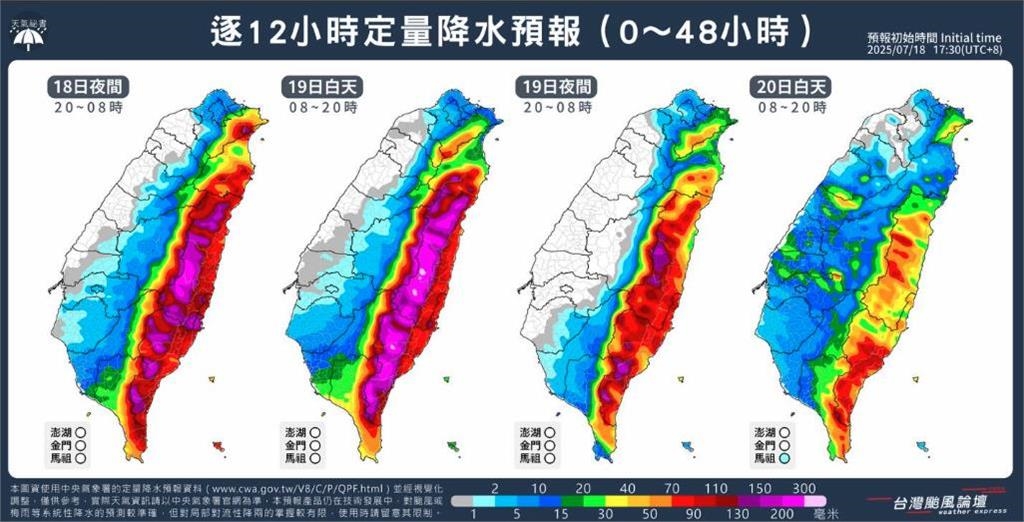 颱風薇帕「暴風圈沒觸陸」別輕忽！吸飽水氣「環流龐大」強降雨紫爆區曝