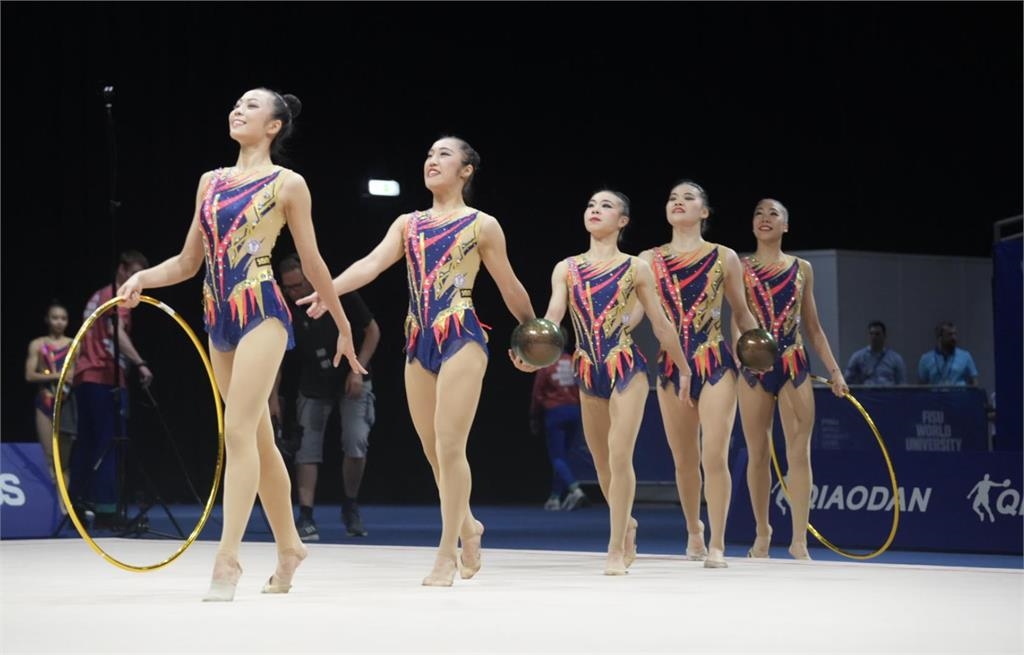 世大運/台灣韻律體操「仙女團」勝日韓!團體3球2環決賽奪銅牌