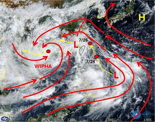 東半部暴雨狂炸! 97W發展中恐釀成輕颱專家曝 「這天」最接近台灣