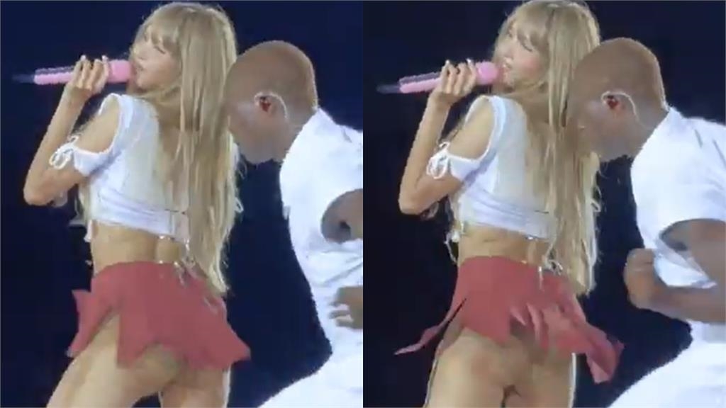 Lisa台上狂扭驚見「一片肉色」被看光！粉絲嚇壞重播確認：有穿嗎