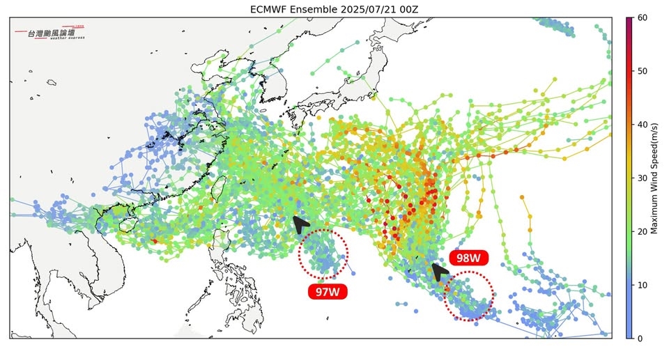 熱帶擾動「再+1」!氣象粉專示警「互動變數大」對台天氣影響曝光