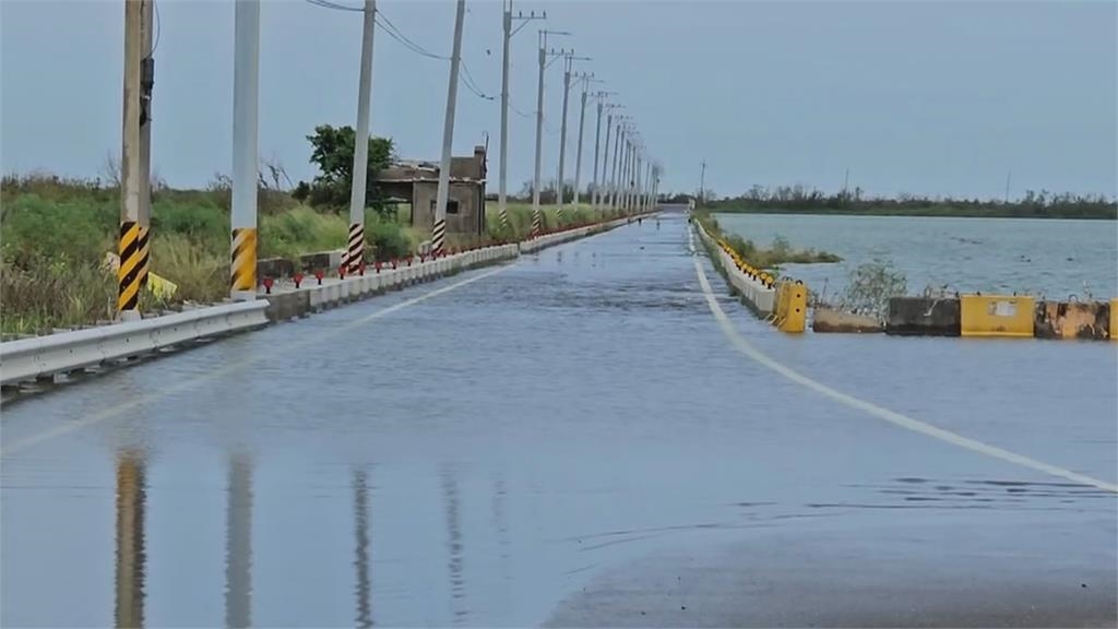 台南七股還在淹...海堤嚴重破損　民怨：海水倒灌如海嘯