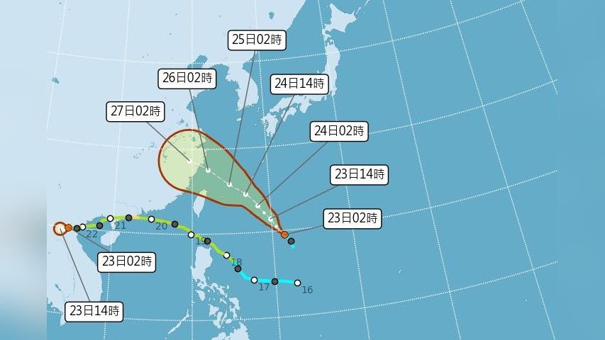 降雨減少！今各地高溫上看36度　新颱路徑曝光了