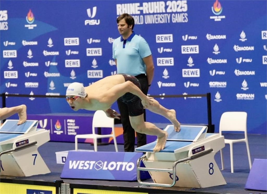 世大運/「台灣蝶王」王冠閎100蝶決賽排第5 鉛球新星江靜緣第7名作收