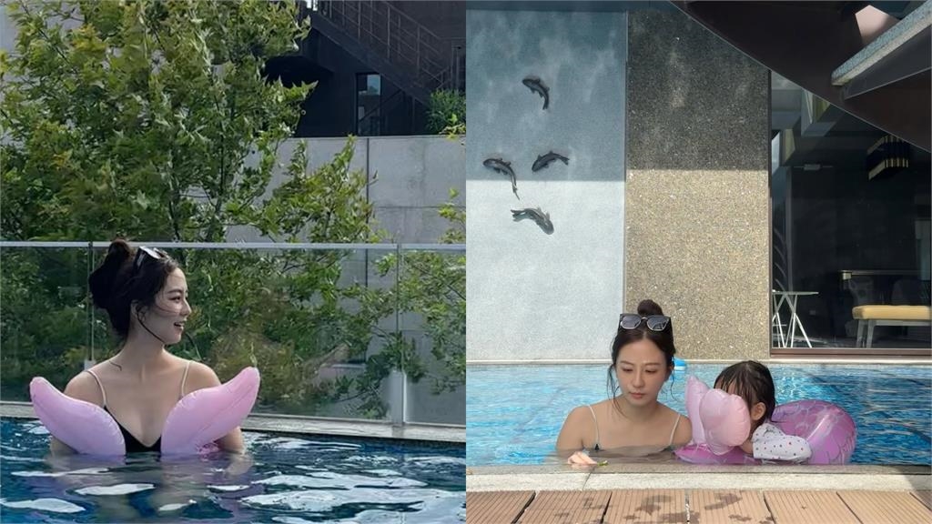 周曉涵忘帶泳衣「大方脫了」！黑色Bra+神秘三角褲「濕身戲水」網喊辣爆