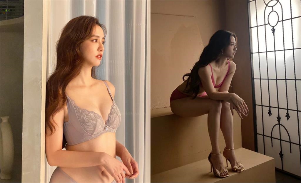 周曉涵忘帶泳衣「大方脫了」！黑色Bra+神秘三角褲「濕身戲水」網喊辣爆