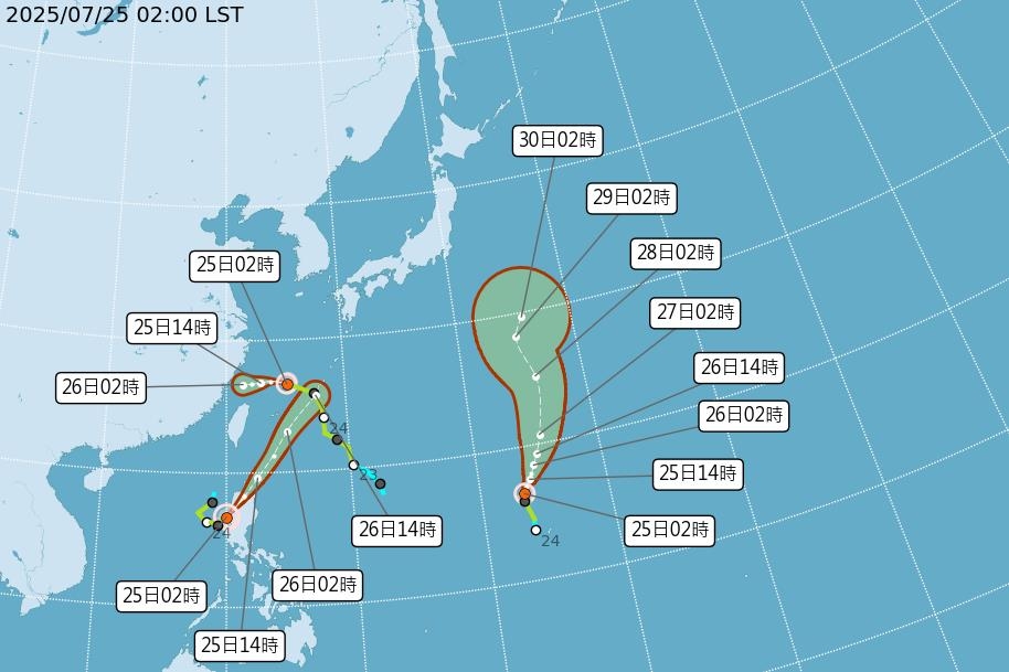 3颱共舞對台無影響?專家曝「低壓帶延續到8月」恐有熱帶擾動生成
