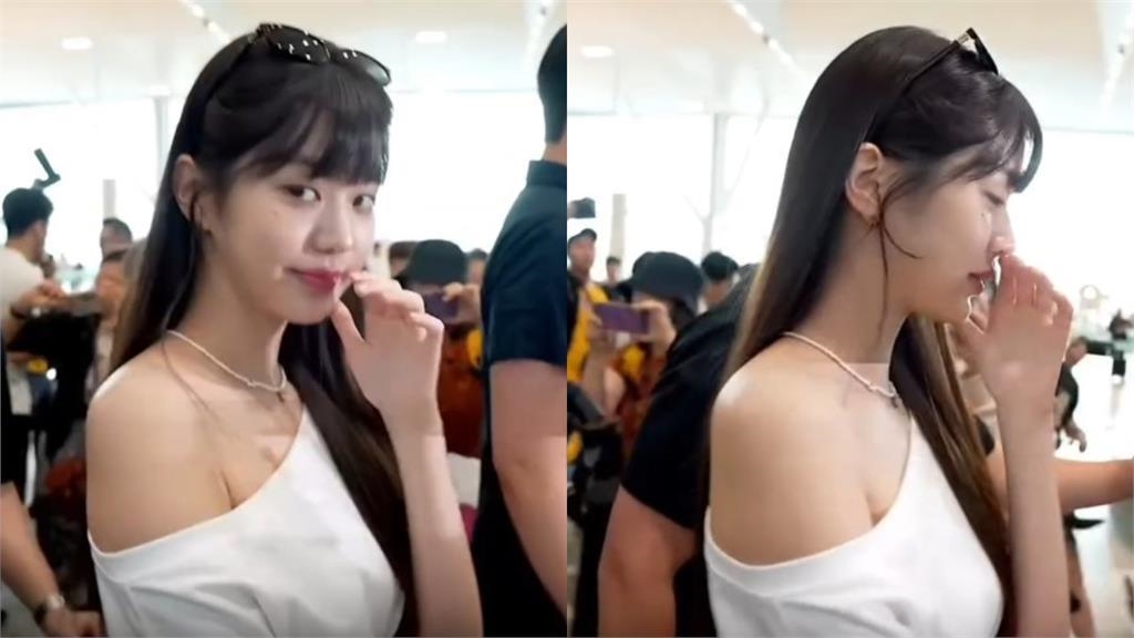 IVE張員瑛機場「被臭到變臉」用手摀鼻子！本人喊話：我真的很愛乾淨