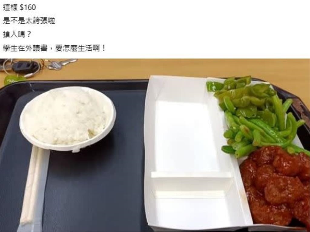 高雄學生抱怨自助餐「2菜1肉160元」掀論戰!40年老店回應:嫌貴別買