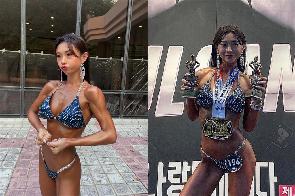 金娜妍脫了！親曬健身影片「超狂背肌」嚇壞網　3年前曾奪健美比賽金牌