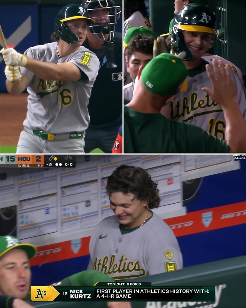 MLB(影)／「覺得像是在做夢！」運動家單場四轟家超級新秀：真的是太神奇了