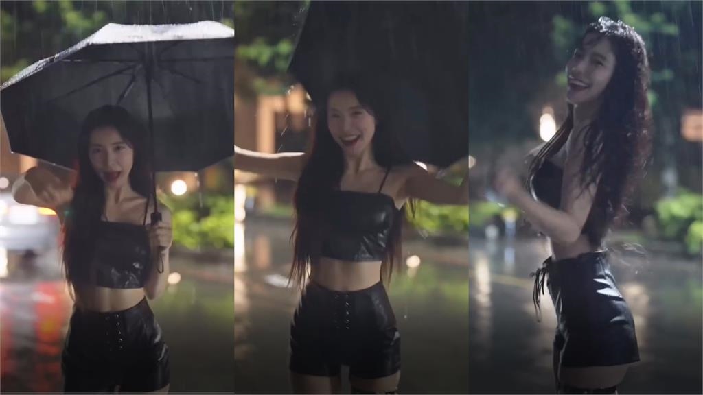 雨天濕透「黑衣甩髮女」超詭異！路邊「左右狂搖29秒」全被攝…本尊竟是李多慧