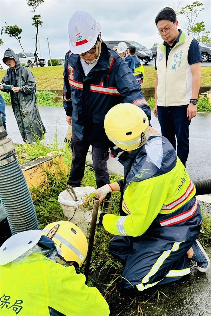 快新聞／視察北高雄防汛設施　陳其邁：超前部署守護社區安全