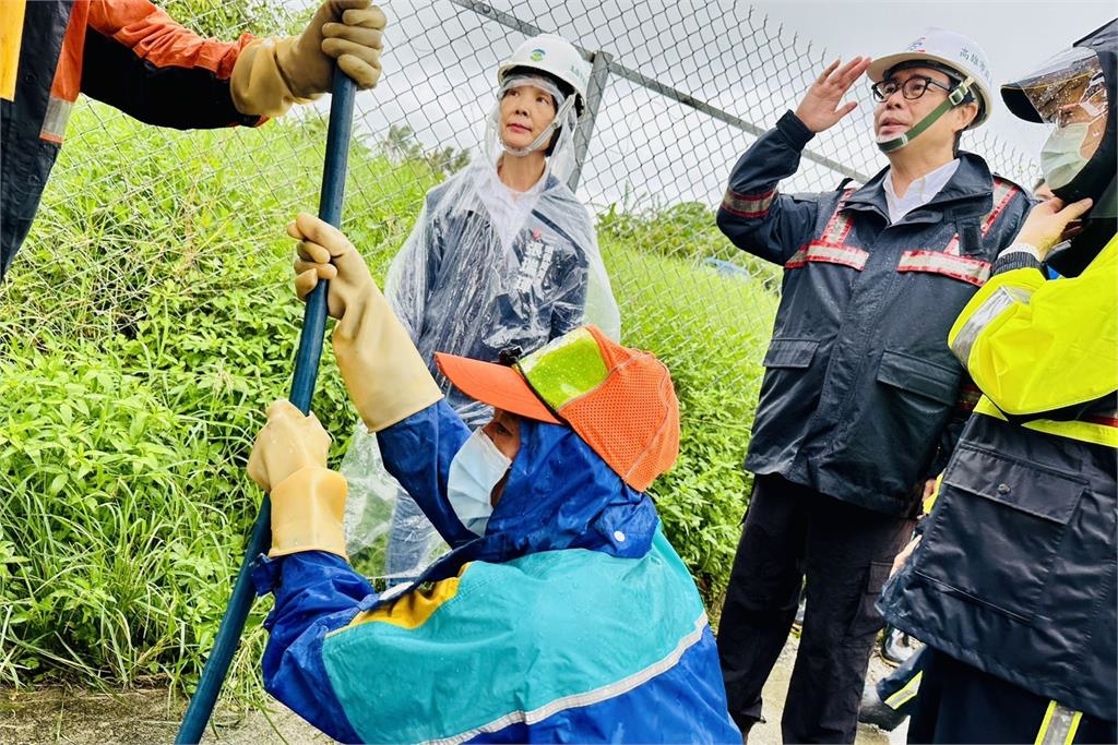 快新聞／視察北高雄防汛設施　陳其邁：超前部署守護社區安全