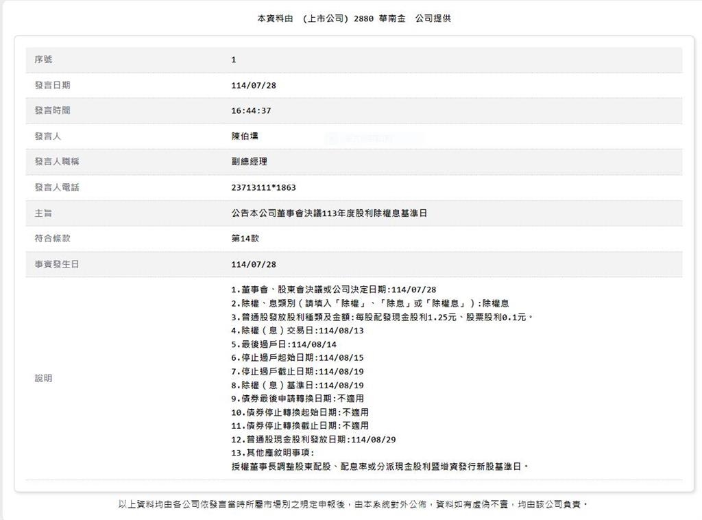 存股族看過來！    這檔金融股8/19配息  