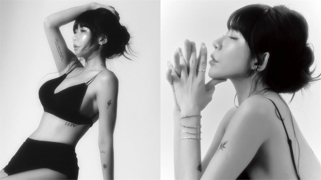 梓梓曬「黑絲中空照」15字羞喊：絕對是最愛！大尺度脫了辣翻全網