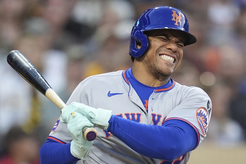 MLB(影)/因自打球提前退場!大都會強打「史上最貴」索托不擔心