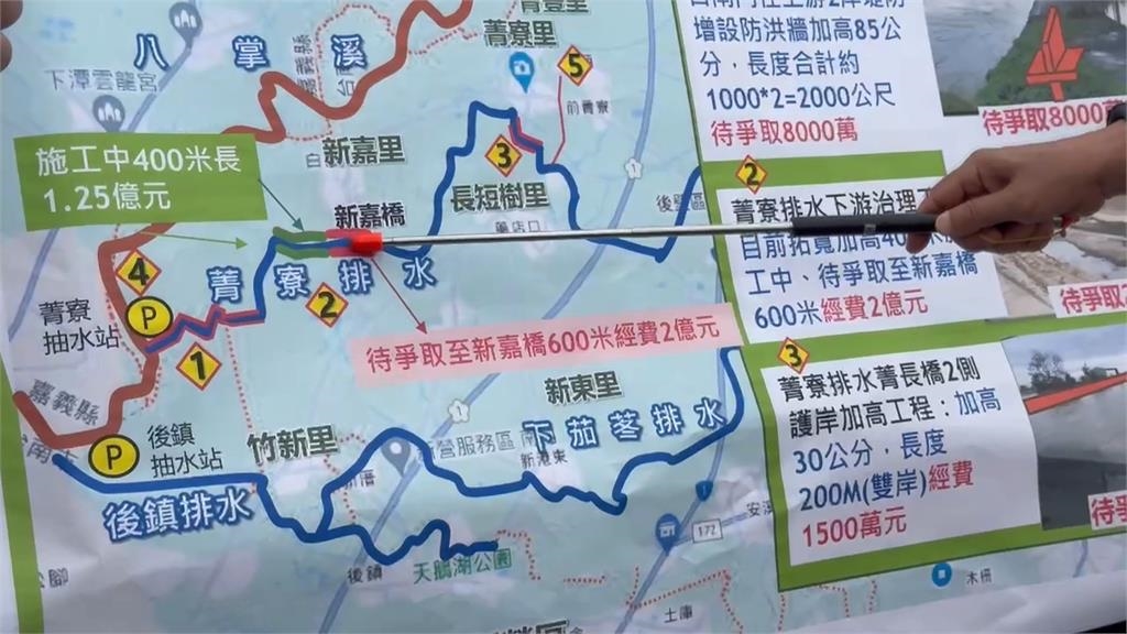 大車不顧淹水硬闖! 撞破後壁菁寮住家 屋主夫妻割傷縫針