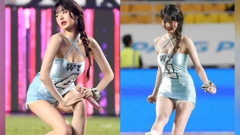 IVE張員瑛開球服惹議　造型尺度掀爭論