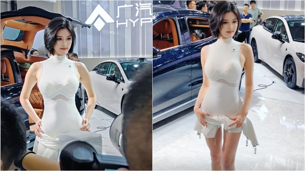 中國武漢車展「正妹比車還兇」！全場大砲緊盯「無視車子」本尊被挖出