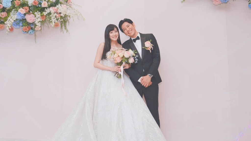 林逸欣婚禮延期2次終於辦成！ 十年愛情長跑甜蜜喊：最幸福的演出