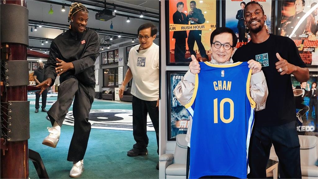 NBA(影)／成龍見吉巴！包套行程邀看電影特映「換勇士球衣」還加練詠春拳