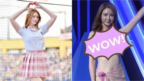 短今大尺度戰袍辣翻全場！「比基尼應援」彎腰大放送阿Ken喊：不行了